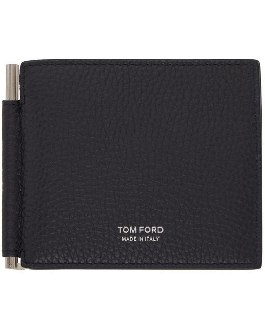 Tom Ford Navy Money Clip Wallet