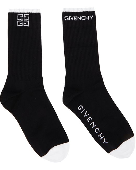 Givenchy Black 4G Socks