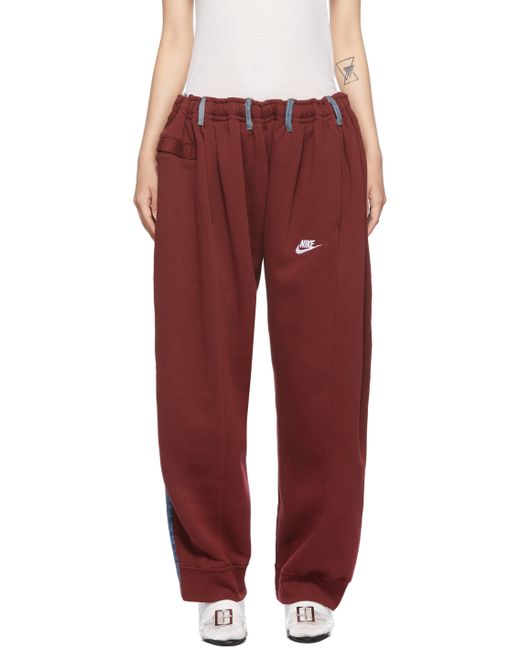 Bless Burgundy Nº69 Lost In Contemplation Variation Without Words Overjogging Lounge Pants