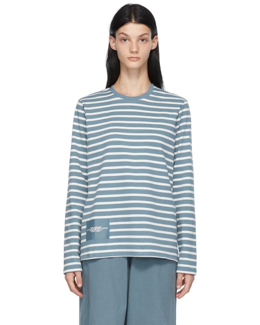 Marc Jacobs Blue White The Striped T-Shirt Long Sleeve