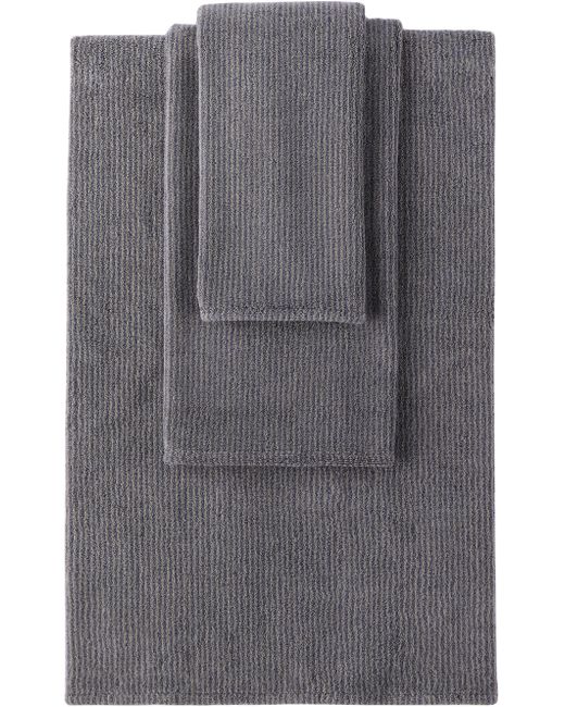 Cleverly Laundry Grey Navy Stripe Towel Set