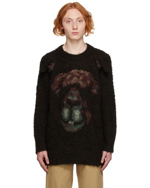 Doublet Knit Bear Jacquard Sweatshirt
