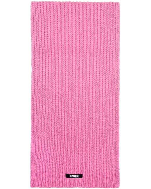 Msgm Knit Mohair Scarf
