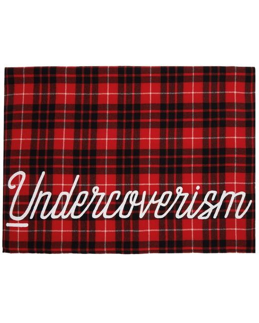 Undercoverism Check Logo Scarf