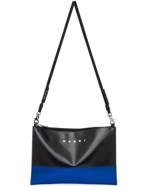 Marni Blue Tribeca Messenger Bag
