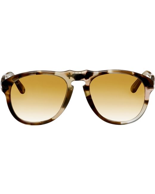J.W.Anderson Brown Persol Edition Aviator Sunglasses