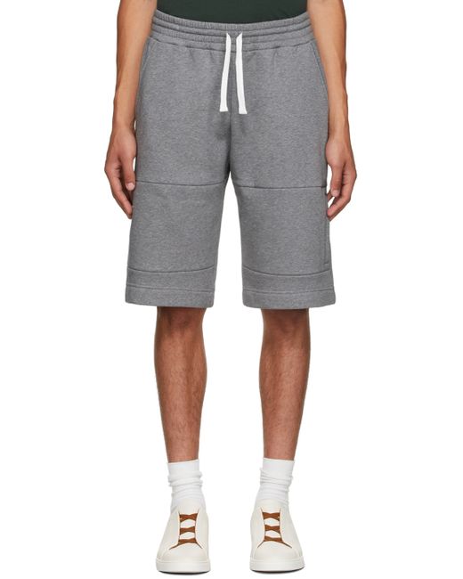 Ermenegildo Zegna Grey Essential Shorts