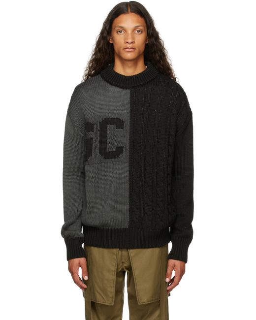 Gcds Cable Knit Logo Sweater