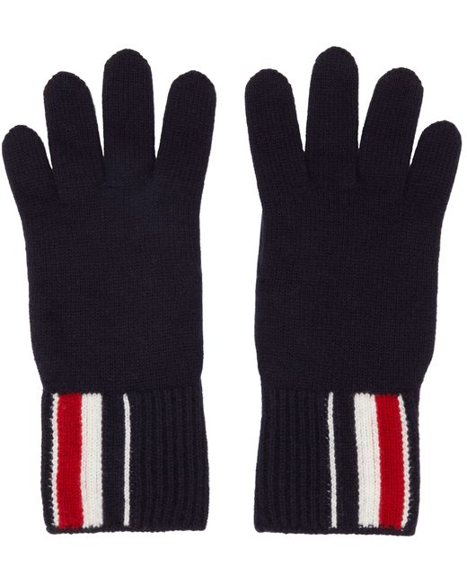 Thom Browne Intarsia Stripe Gloves