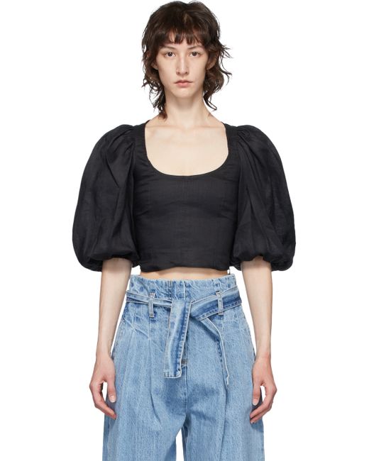 Wandering Cropped Sleeve Blouse