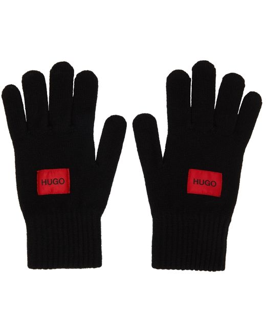Hugo Boss Wool Logo Gloves