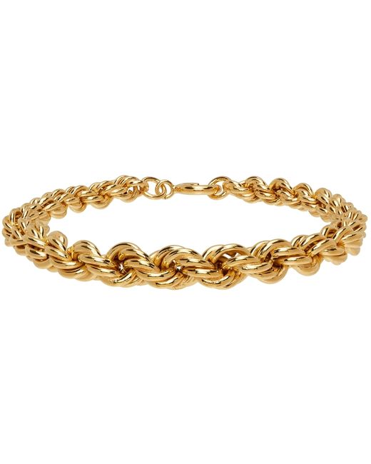 Ernest W. Baker Gold Rope Chain Bracelet