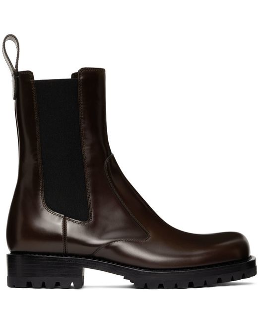 Dries Van Noten Polished Leather Chelsea Boots