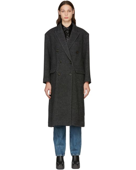 Isabel Marant Etoile Grey Lojima Coat