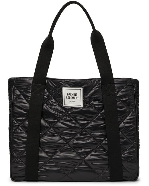 Opening Ceremony Quilted Box Logo Tote Bag