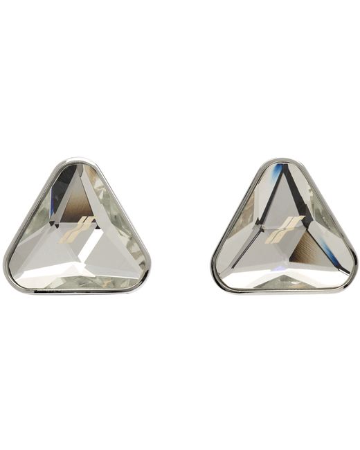 We11done Triangle Shape Cut Earrings