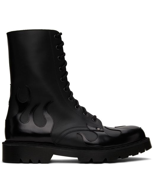 Vetements Fire Military Lace-Up Boots