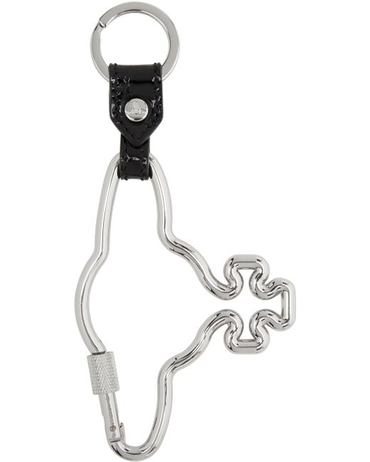 Vivienne Westwood Silver Orb Carabiner Keychain