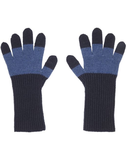 Homme Pliss Issey Miyake Bi-Color Wool Gloves