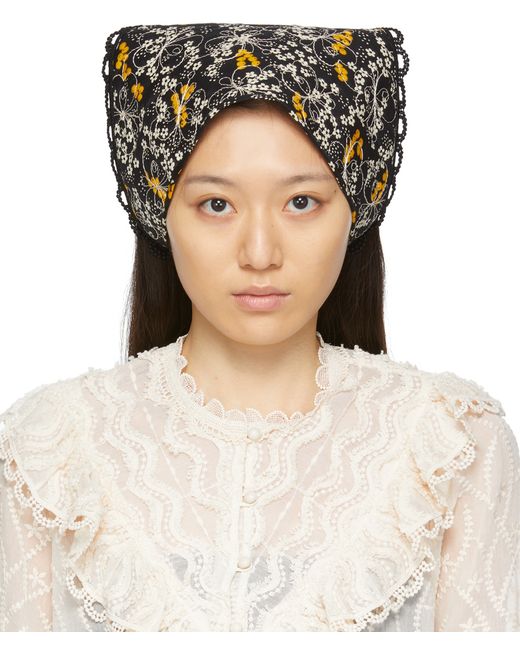 Anna Sui Quilted Head Scarf