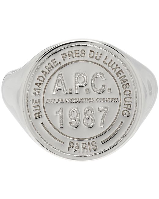 A.P.C. . Stamp Signet Ring