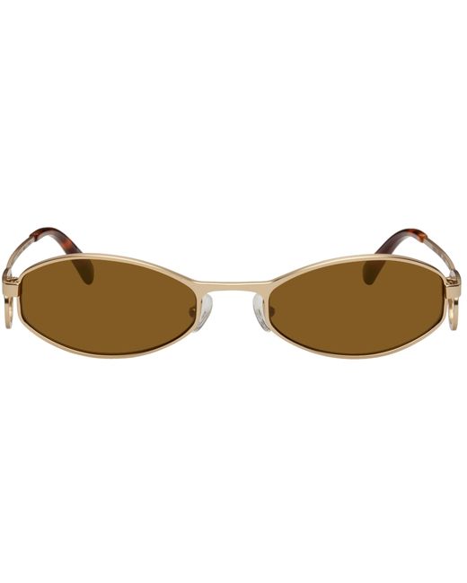 Marine Serre Vuarnet Edition Swirl-Frame Oval Sunglasses