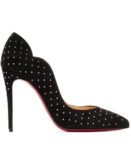 Christian Louboutin Suede Hot Chick 100mm Heels