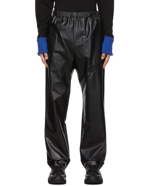 Opening Ceremony Faux-Leather Track Pants