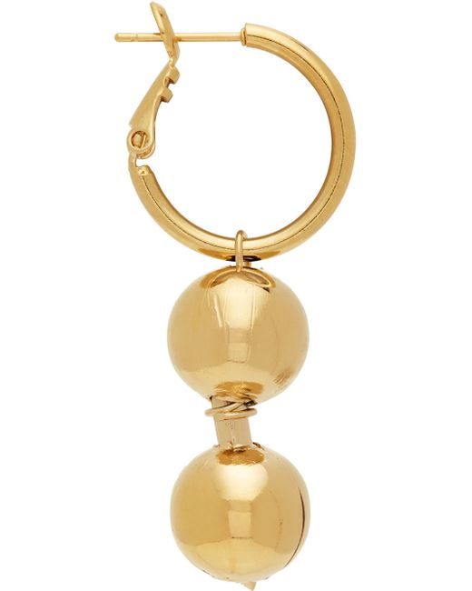 In Gold We Trust Paris Brass Ball Earring