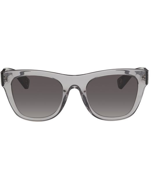 Valentino Garavani Grey Black VLTN Squared Sunglasses