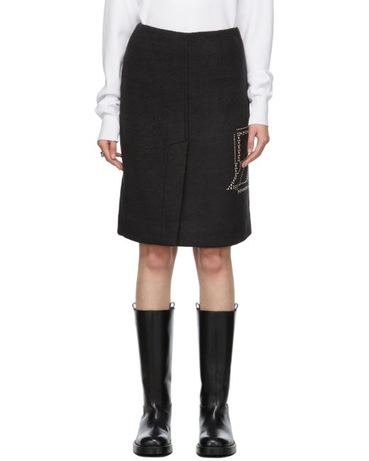 We11done Faux-Mohair Pencil Skirt