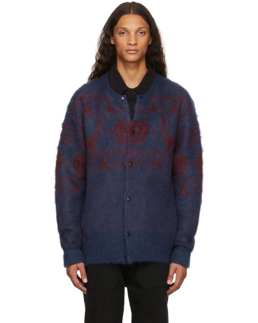South2 West8 Red Nordic Cardigan