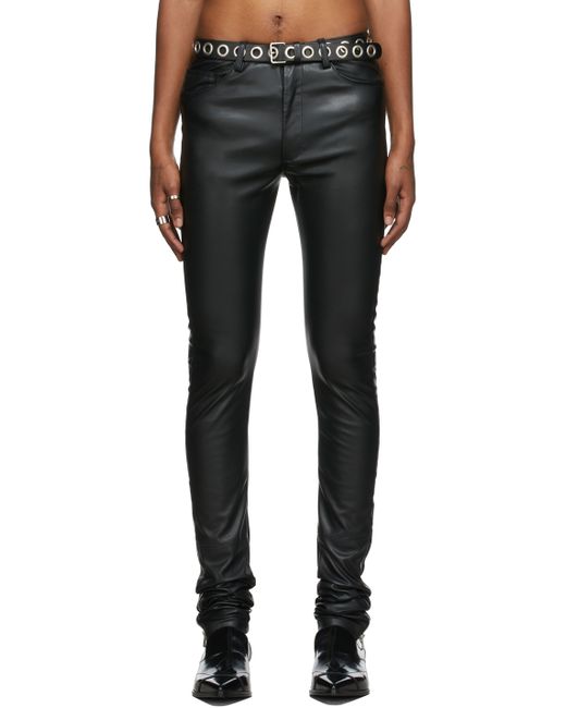 Theophilio SSENSE Exclusive Fashion Fair Edition Faux-Leather Skinny Trousers