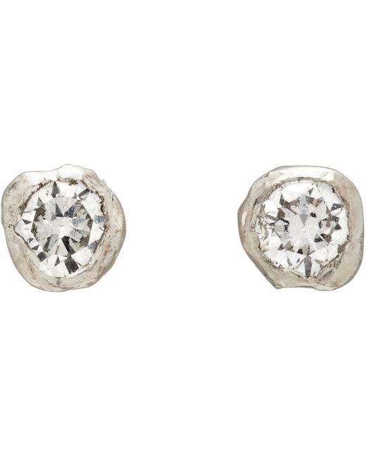 Pearls Before Swine Mini Diamond Earrings