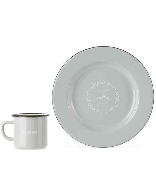Afield Out SSENSE Exclusive Enamel Plate Mug Set