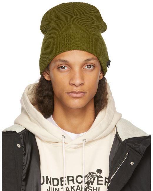 Undercover Green Ribbed Beanie