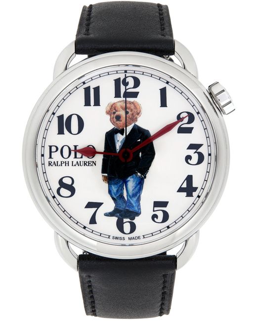 Polo Ralph Lauren Black Tuxedo Polo Bear 42mm Watch