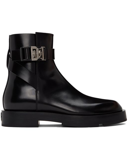 Givenchy Squared Buckle Ankle Boots