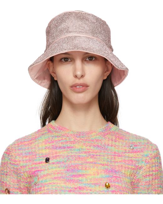 Kara Exclusive Crystal Mesh Bucket Hat