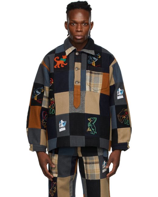 Bode Animal Quilt Pullover Jacket