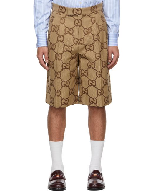 Gucci Brown Jumbo GG Shorts