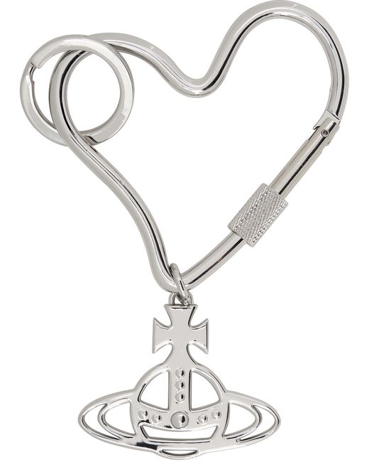 Vivienne Westwood Logo Heart Keychain