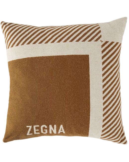 Ermenegildo Zegna Geometric Brushed Pillow