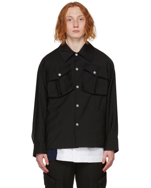 Feng Chen Wang Semi-Sheer Shirt Jacket