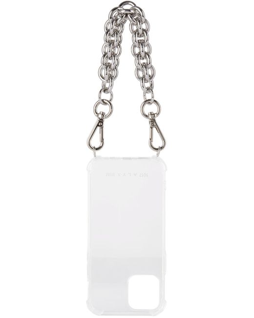 1017 Alyx 9Sm Transparent Chunky Chain iPhone 12 Case