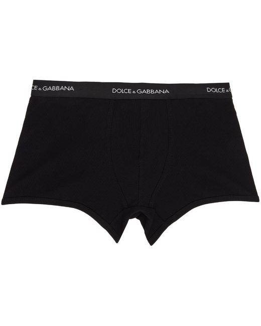 Dolce & Gabbana Rib Knit Cotton Boxers