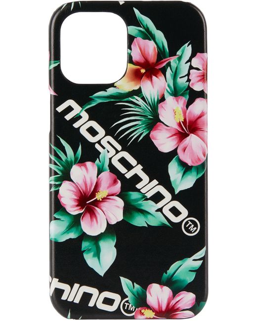Moschino Flowers Logo iPhone 12 Pro Max Case