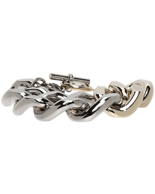 J.W.Anderson Gunmetal Oversized Chain Bracelet