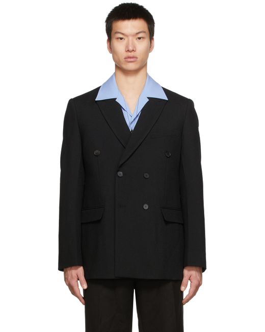 Recto Wool Double-Breasted Blazer