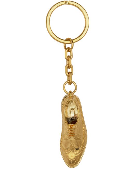 Thom Browne Gold 3D Longwing Keychain